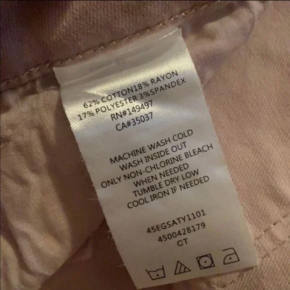 Sam Edelman Mid Rise Skinny Jeans Pink tie die NWT $128 - Picture 5 of 5